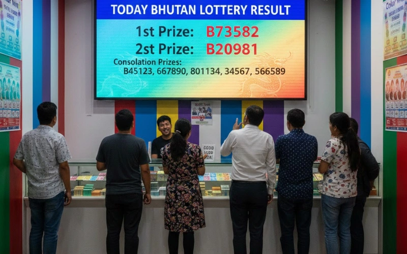 today bhutan lottery result at Color Win image