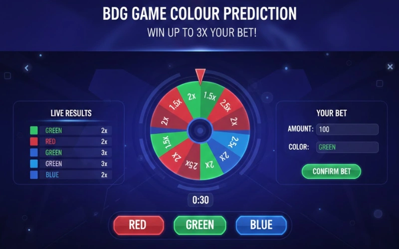 BDG Game Colour Prediction App at Colorwin featured image
